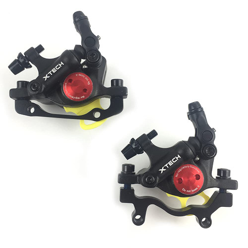 catazer MTB Road HB-100 MTB Road Line Pulling Hydraulic Disc Brake Calipers Front & Rear Mountain Bike Disc Brake E-Bike Disc Brake (1 Pair Black)