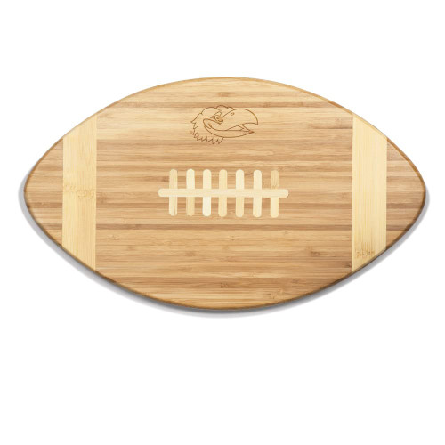 NCAA Kansas Jayhawks Touchdown! Bamboo Cutting Board