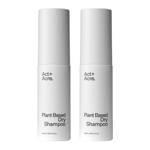 ACT+ ACRE Plant-Based Fulvic Acid Volumizing Dry Shampoo - Natural and Unscented Powder Spray Shampoo with Fulvic Acid and Rice Refresh Oily Hair and Restore Volume - Dry Shampoo for All Hair Types ACT+ ACRE Plant-Based Fulvic Acid Volumizing Dry Shampoo - Natural and Unscented Powder Spray Shampoo with Fulvic Acid and Rice Refresh Oily Hair and Restore Volume - Dry Shampoo for All Hair Types