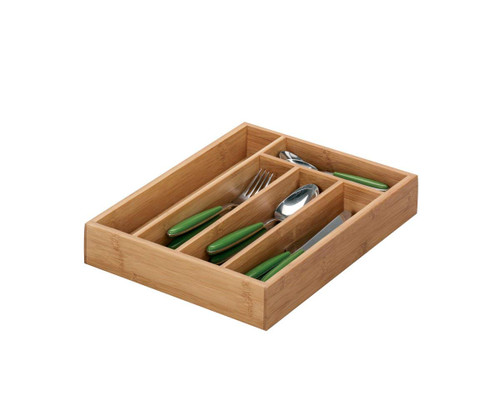 Zeller Cutlery Drawer Bamboo 34x26x5cm, Multi-Colour, 34 x 26 x 5 cm