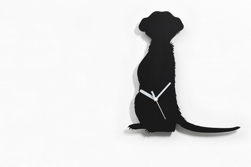 Cartoon Meerkat Silhouette Wall Clock - Meerkat Wall Decor - Animal Kids Room Decor - meerkat birthday - Cute Meerkat Clock - Meerkat Gifts
