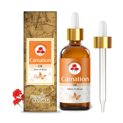 CRYSALIS Carnation Oil | Pure & Natural Undiluted Cold Pressed Carrier Oil - 100ml/3.38 fl oz CRYSALIS Carnation Oil | Pure & Natural Undiluted Cold Pressed Carrier Oil - 100ml/3.38 fl oz