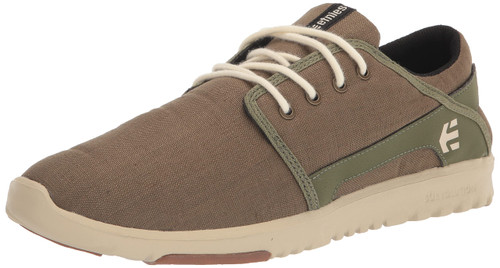 Etnies Men's Scout Sneaker Skate Shoe, Olive/Tan/Gum, 12