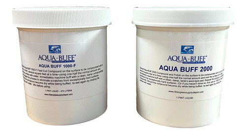 Aqua-Buff Compound and Polish Kit (Kit Contains 1 Pint of Aqua-Buff 1000 and 1 Pint of Aqua-Buff 2000)