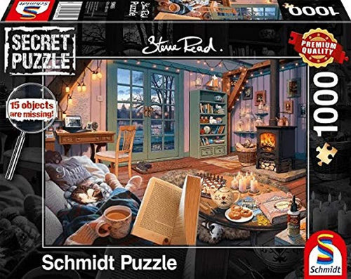 Schmidt Spiele 59655 in The Holiday House, 1000 Pieces Secret Puzzle Schmidt Spiele 59655 in The Holiday House, 1000 Pieces Secret Puzzle