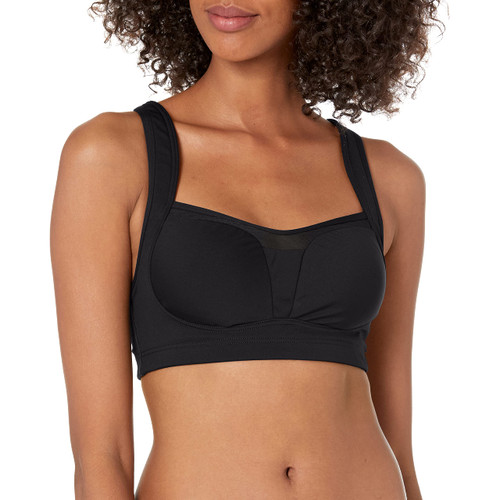 TYR Women's Solid Lily top, Black, Small