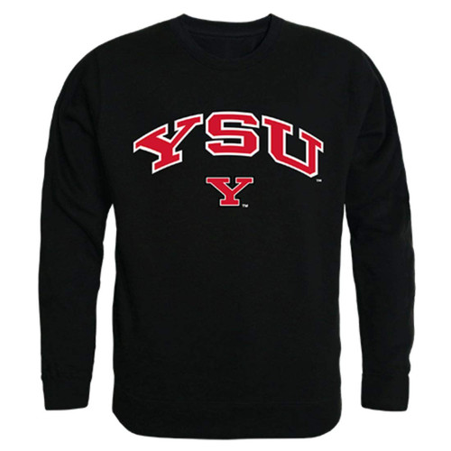 W Republic YSU Youngstown State University Campus Crewneck Pullover Sweatshirt Sweater Black Medium