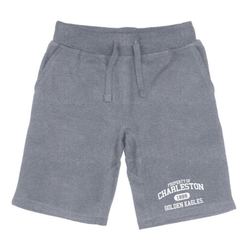 University of Charleston Golden Eagles Property Shorts Fleece Drawstring Heather Grey Small