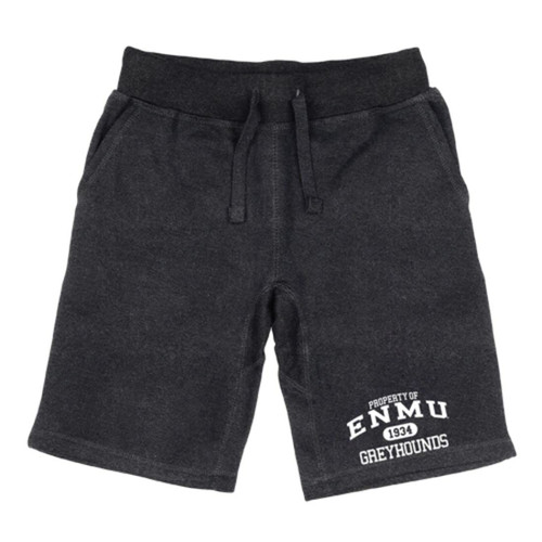Eastern New Mexico University Greyhounds Property Shorts Fleece Drawstring Heather Charcoal Large