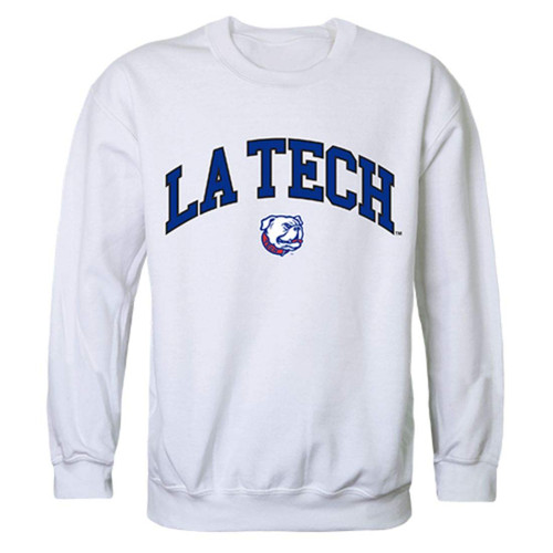W Republic Louisiana Tech University Campus Crewneck Pullover Sweatshirt Sweater White Large