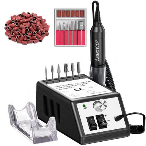 Jiasheng Electric Nail Drill, 30000rpm Professional Nail Drill Machine, Compact Electrical Nail File Kit for Acrylic Gel Nails Efile Drill for Manicure and Pedicure Salon Use White Jiasheng Electric Nail Drill, 30000rpm Professional Nail Drill Machine, Compact Electrical Nail File Kit for Acrylic Gel Nails Efile Drill for Manicure and Pedicure Salon Use White