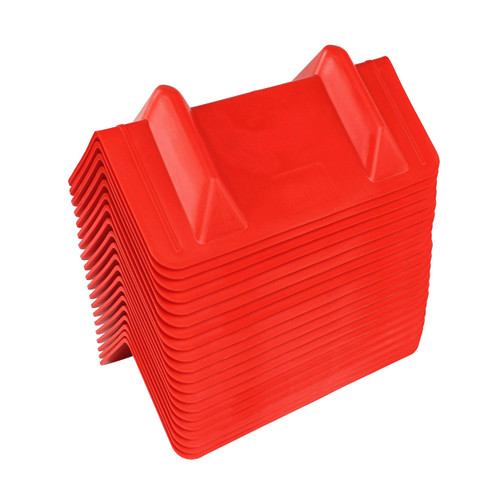 BISupply Plastic Edge Protector Cargo Corner Guards 20pk - V-Shaped Freight Flatbed Load Tie Down Truck Strap Protectors