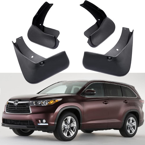 SPEEDLONG Car Mud Flaps Splash Guards Fender Mudguard Compatible with Toyota Highlander 2014 2015 2016 2017 2018 2019