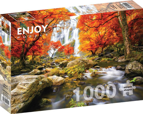 1000 Pieces Jigsaw Puzzle - Autumn Waterfall