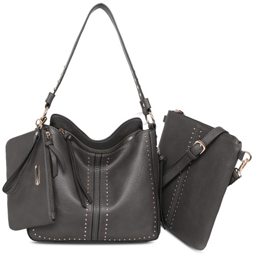 Montana West Shoulder Bag Purses and Handbags For Women Hobo Bags Dark Grey MWC-1001S-3DGY