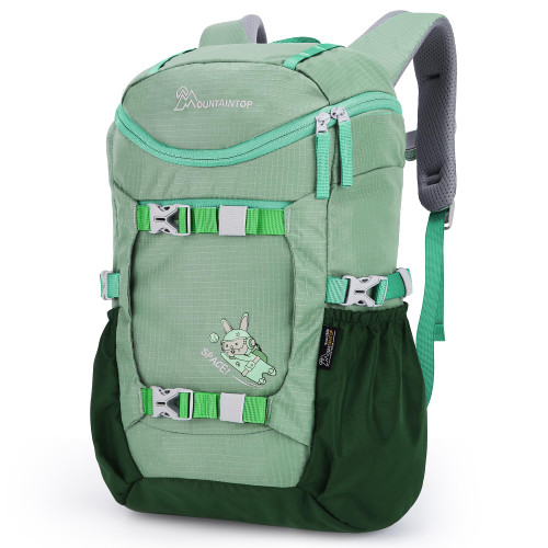 MOUNTAINTOP Kids Backpack for Boys Girls Elementary Backpack Lightweight Children School Daypack Green