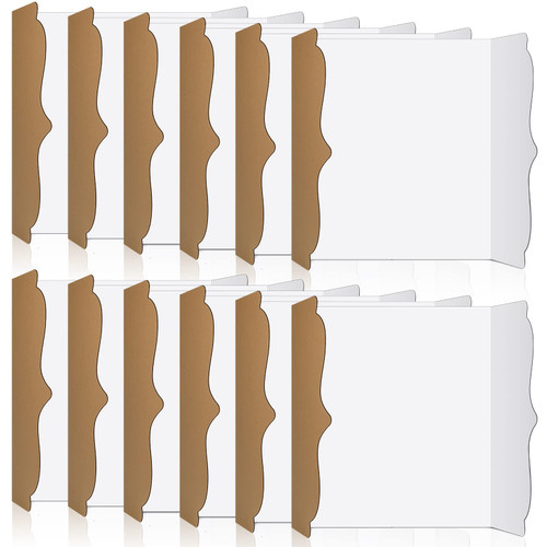 12 Pieces Trifold Display Board Poster Board Fold Presentation Board 48" x 36" White Foldable Paperboard Portable Science Fair Board for School, Fun Projects and Business Presentations