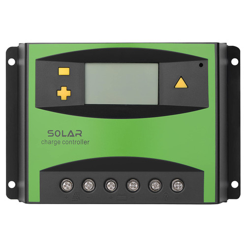 BONATECH 12V/24V Solar Charge Controller Charge Controllers for Solar Panels Smart Automatic Regulator with PWM LCD and Display Dual USB Port (50A)