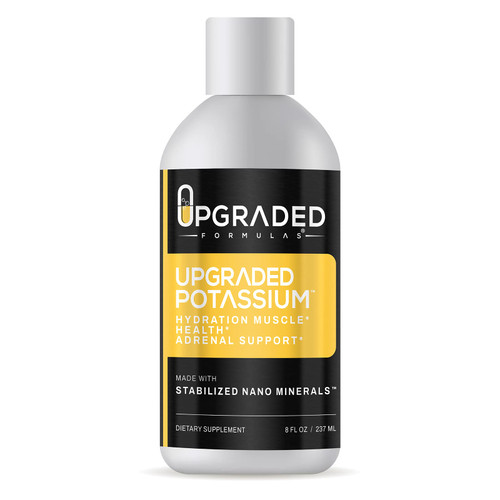 Upgraded Formulas Potassium Supplement with Liquid Nano Minerals - Hydration, Muscle Health and Adrenal Support - Natural, Vegan, Paleo (8 Fluid Ounces)
