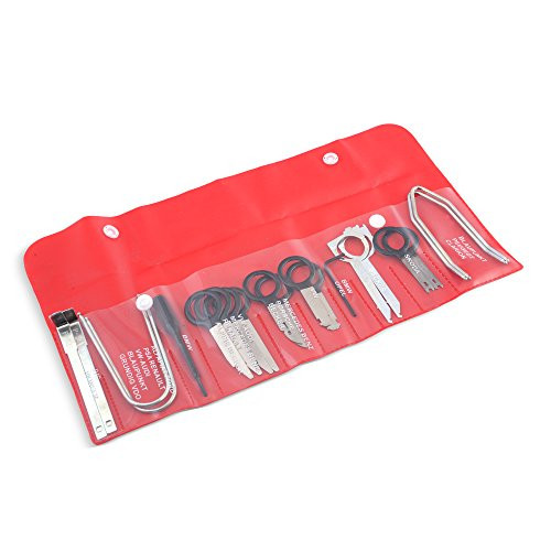 Professional Automotive Audio Stereo CD Player Radio Removal Keys Tool Kit - 20 Pieces