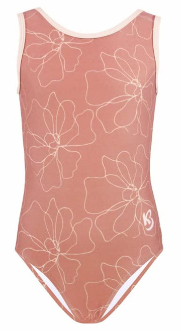 k-Bee Leotards Savannah Coral Girls Gymnastics Leotard (Childrens 11/12)