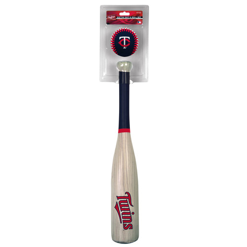 Rawlings MLB Minnesota Twins Grandslam Bat and Ball, Blue