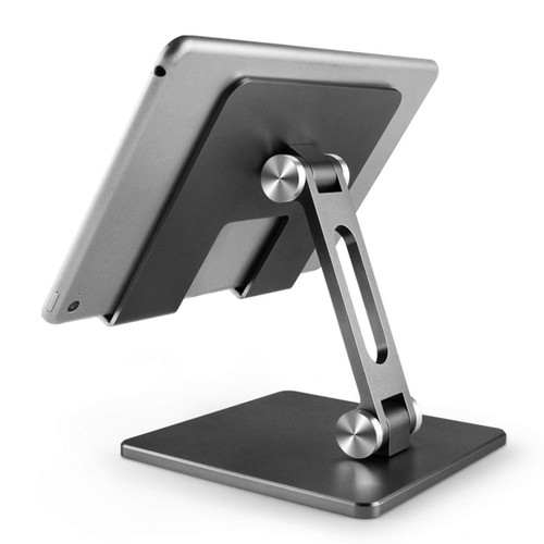 GL-GDD Aluminum Laptop Stand, Ergonomic Portable Computer Stand Adjustable Great Laptop Bed Table Compatible with MacBook, Air, Pro All Laptops,Gray