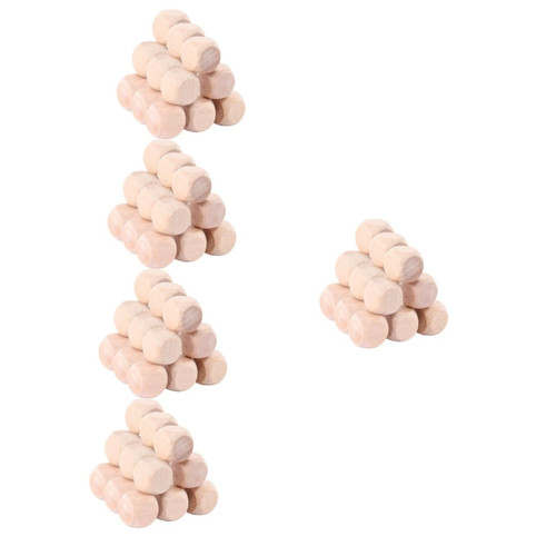 EXCEART Wooden Toys 100 Pcs Mini Chess Board Wooden Chess Board Alphabet Plain Wooden Dice Unfinished Wooden Cubes Wooden Blocks Unfinished Wooden Blocks Blank Wood Dice Box