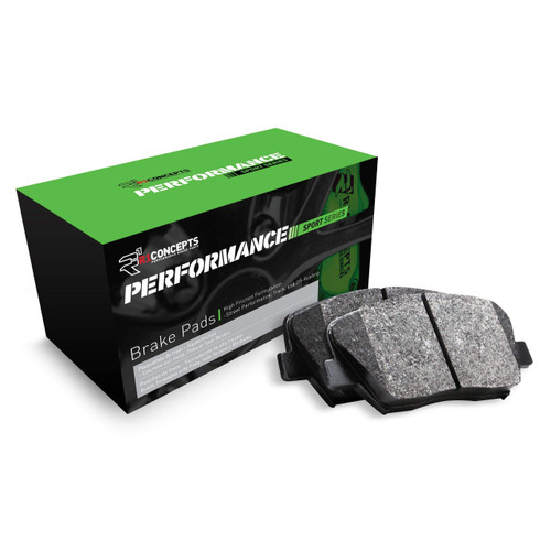 Rear R1 Concepts Performance Sport Series Brake Pads 2115-0636-00| Fits 1994-2002 Mazda Miata, 1995-1998 Mazda Protege, 1997-1999 Mercury Tracer, 1997-2003 Ford Escort