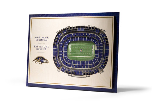 YouTheFan NFL 5-Layer 17 x 13 StadiumViews 3D Wall Art, Baltimore Ravens