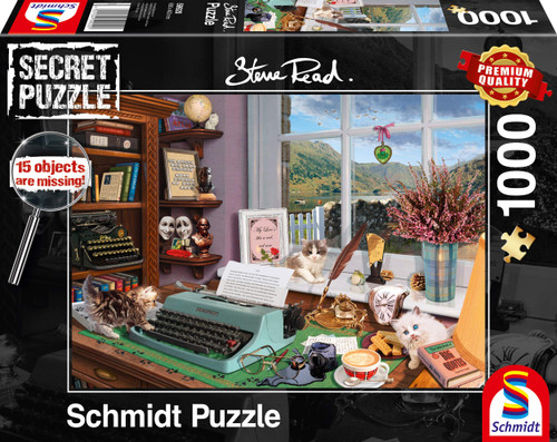 Schmidt Spiele 59920 at The Desk 1000 Piece Secret Puzzle Schmidt Spiele 59920 at The Desk 1000 Piece Secret Puzzle