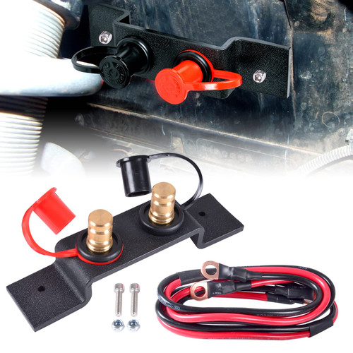 Goldfire UTV Car Battery Jump Post Starter Jump Start Battery Terminals Relocation Kit Remote Battery Charging Tool Jumper Terminals Work for UTV ATV Car Trucks RV Tractor Mower Diesel Boat