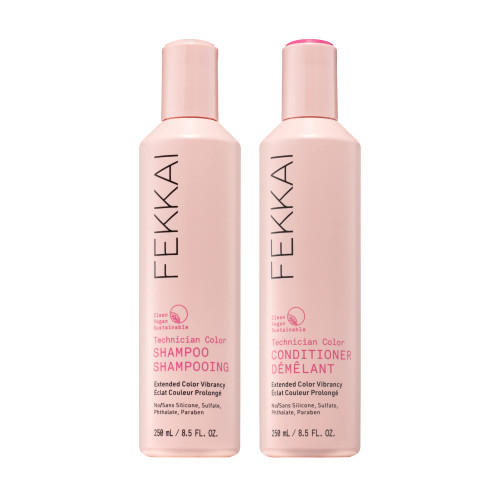 FEKKAI Technician Color Shampoo + Conditioner - 8.5 oz Bottle of Each - Extends Vibrancy of Color-Treated Hair - Salon Grade, EWG Compliant, Vegan & Cruelty Free FEKKAI Technician Color Shampoo + Conditioner - 8.5 oz Bottle of Each - Extends Vibrancy of Color-Treated Hair - Salon Grade, EWG Compliant, Vegan & Cruelty Free