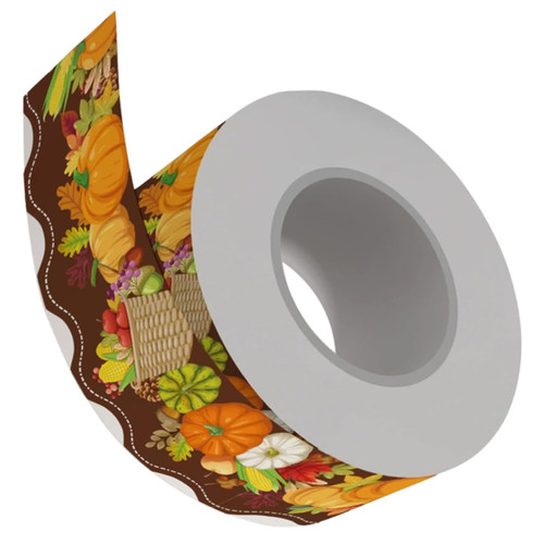 Ciieeo Autumn Chalkboard Border 5 Rolls Announcement Border Sticker Classroom Bulletin Board Decors White Board Border Copper Plate Stickers Blackboard Board Border Stickers Sector