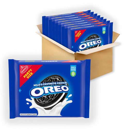 OREO Chocolate Sandwich Cookies, Party Size, 8 - 25.5 oz Packs