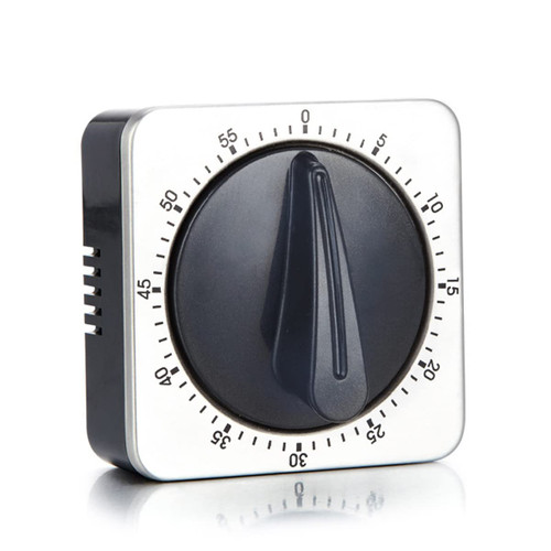 AECBUY Kitchen Magnetic Timer 60 Minutes Stainless Steel Mechanical Stopwatch Study Cooking Countdown Alarm Remind