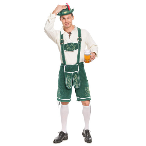 Spooktacular Creations Adult Men Green Oktoberfest Costume (Small)