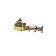 Sierra International MP39380 Weather Resistant Push Pull Off-On SPST Switch with Chrome Plated Brass Knob and Gasket Sealed Case, 3/4"