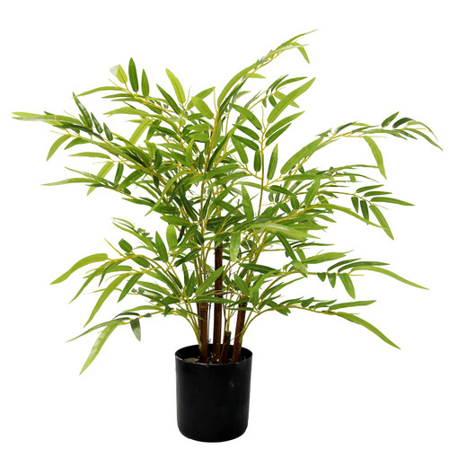 Artificial Plant Silk Bamboo Tree Fake for Home, Interior Home Decor Artificial Bamboo Plants Office, Lobby and Other Decorations 23.6"