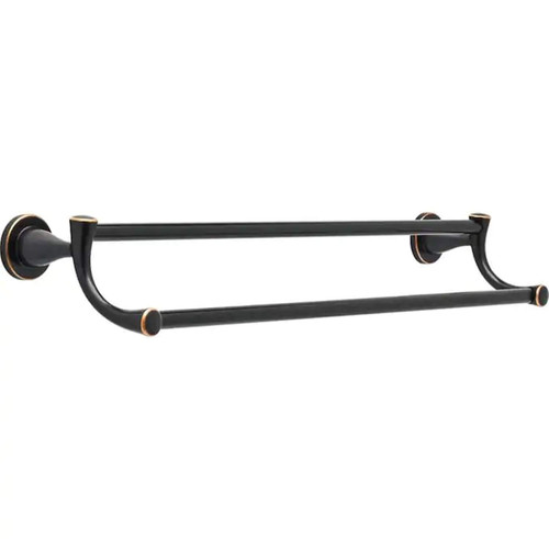 Peerless 24-in Double Oil Rubbed Bronze Wall Mount Double Towel Bar