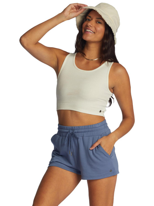 Roxy Check Out Shorts - Bijou Blue - XL