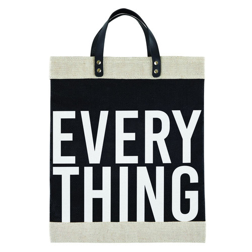 Santa Barbara Design Studio Hold Everything Jute Market Tote Bag, 13 x 18-Inch, Everything