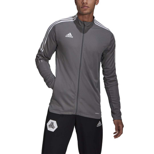 adidas Men's Tiro 21 Track Jacket, Team Grey Four, Small