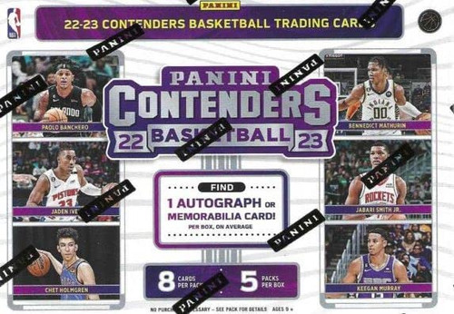 2022-23 Panini Contenders NBA Basketball Blaster Box - 1 Autograph or Memorabilia Card per Box - 40 Trading Cards