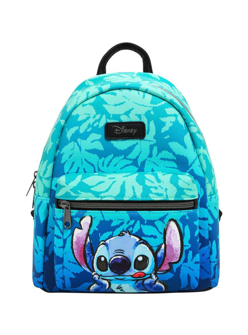 Disney Lilo & Stitch Blue Tropical Leaves Mini Backpack Disney Lilo & Stitch Blue Tropical Leaves Mini Backpack