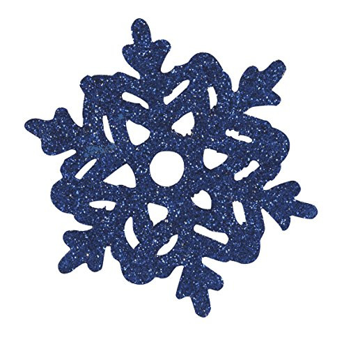 Paper Cutout Glitter Snowflake Holiday Decorations, Assorted 6ct