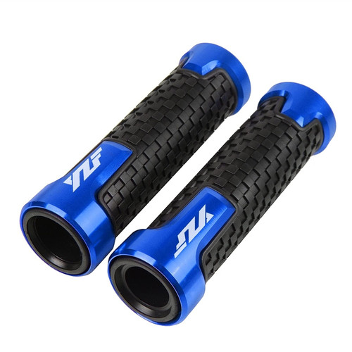 TAEFE Motorcycle Grips for Yamaha YZF R1 YZF R6 YZF-R1 YZF-R6 YZFR1 YZFR6 YZFR15 YZFR25 Motorcycle Handlebar Grip Motorbike Handle Hand Grips YZF Logo Motorbike Handlebar Grips
