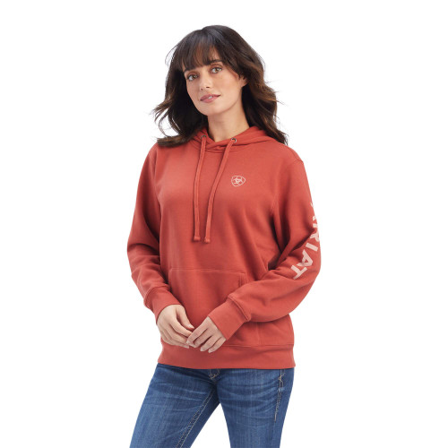 Ariat Female REAL Classic Arm Logo Hoodie Bossa Nova 3X Ariat Female REAL Classic Arm Logo Hoodie Bossa Nova 3X
