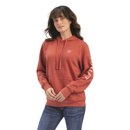 Ariat Female REAL Classic Arm Logo Hoodie Bossa Nova X-Small Ariat Female REAL Classic Arm Logo Hoodie Bossa Nova X-Small