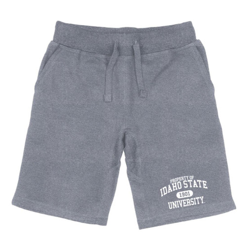W REPUBLIC ISU Idaho State University Bengals Property Fleece Drawstring Shorts Heather Grey Small
